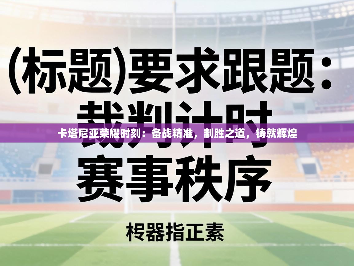 卡塔尼亚荣耀时刻：备战精准，制胜之道，铸就辉煌  第2张